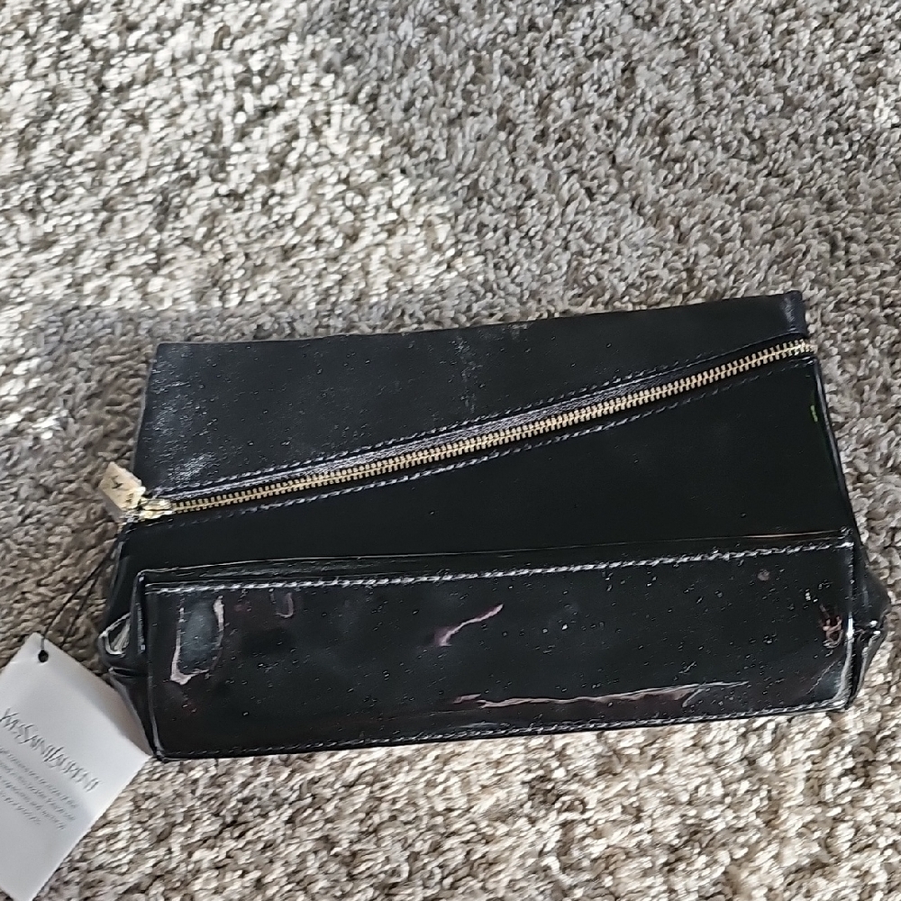 Black Leather Clutch Bag